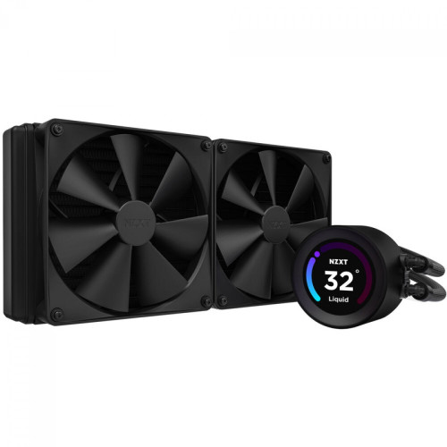 Water Cooler NZXT Kraken Elite 280, 280mm, AIO LCD Display, Intel-AMD, Black, RL-KN28E-B1