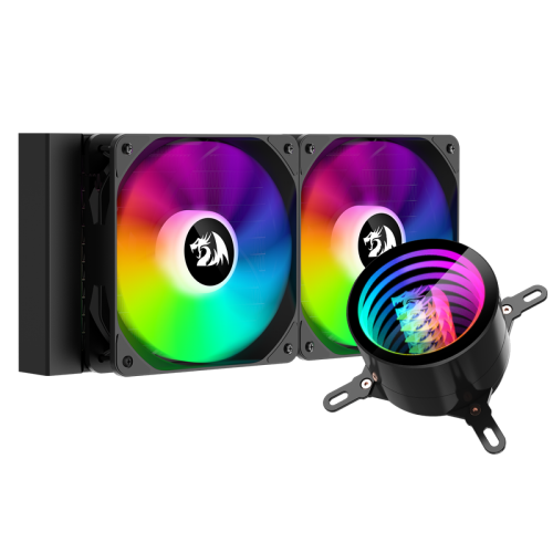 Water Cooler Redragon CCW-3011, RGB, 240mm, Intel-AMD, Black