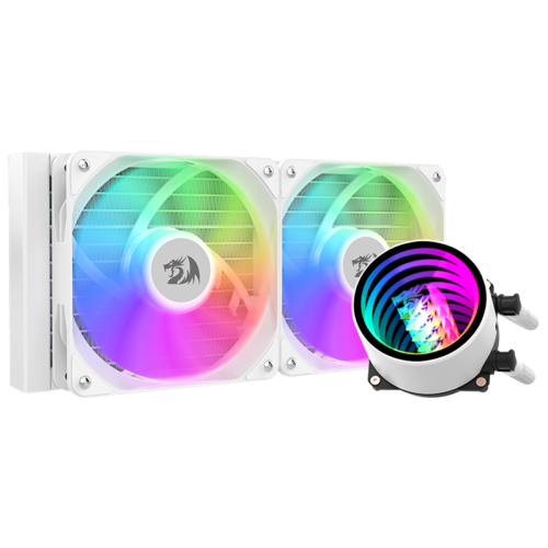 Water Cooler Redragon CCW-3011W, RGB, 240mm, Intel-AMD, White