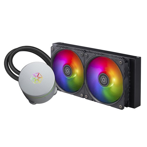 Water Cooler SilverStone IceMyst, 240mm, ARGB, Intel-AMD, Controladora, Black, SST-IM240-ARGB