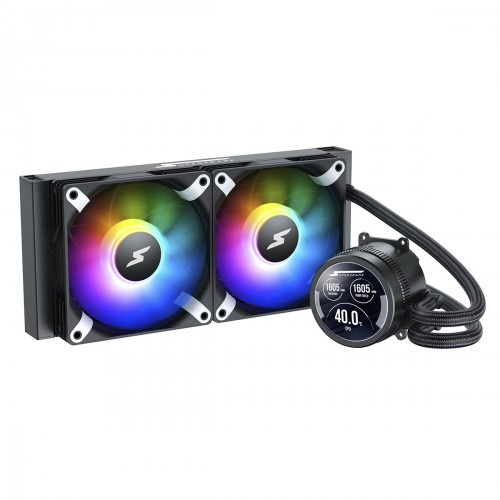 Water Cooler SuperFrame ISENGARD SMART, ARGB, 240mm, Intel-AMD, Controladora, Black, SF-W240B-S