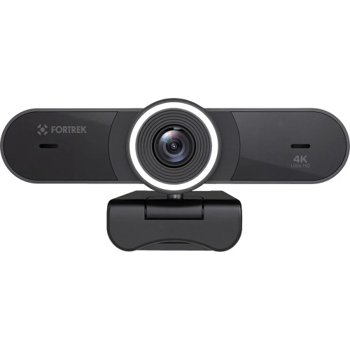 Webcam Fortrek Vision 40, 4K Ultra HD, 30 FPS, Com Ring Light, Preto, 87792