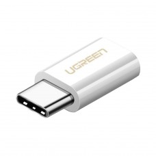 Adaptador Ugreen, Micro USB Para USB-C, Branco, US157, 30154