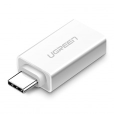 Adaptador Ugreen, Tipo USB-C 3.1 Para USB 3.0, Branco, US173, 30155
