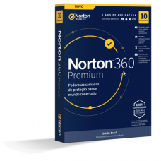 Antivírus Norton 360 Premium, 10 Usuários, 10 Dispositivos, 12 Meses, 75GB, 21405479