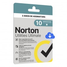Antivírus Norton Utilities Ultimate, 10 Dispositivos, 24 Meses, Digital para Download, 21430281
