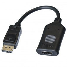 Cabo Adaptador DisplayPort Para HDMI Ablewin, 15cm, 4K 30Hz, Preto, AW-DPH03/PP-CDP-02