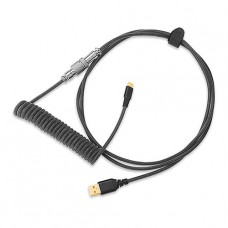 Cabo Para Teclado Redragon A115, Enrolado, USB-C, 1.6m, Preto, A115 BLACK