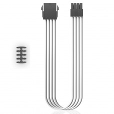 Cabo Sleeved DeepCool, 8 Pinos, 30cm, Branco, DP-EC300-CPU8P-WH