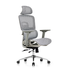 Cadeira de Escritório Dr. Office Business Pro, Cinza, Mesh, 3D, Altura Ajustável, DR-CH-BPR3DGH
