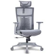 Cadeira De Escritório DT3 Saros, Ergonômica, 3D, Mesh, Grey Frame, 14703-5