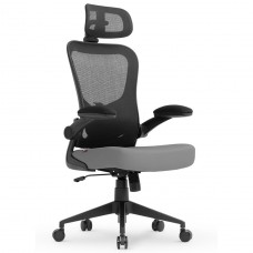 Cadeira De Escritório DT3 Vita H, Ajustável, Ergonômica, Mesh, Preto E Cinza, 14231-1