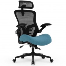 Cadeira De Escritório DT3 Vita Super H, Ajustável, Ergonômica, Mesh, Preto e Azul, 14248-9