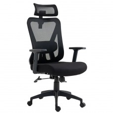 Cadeira de Escritório Ergonômica Multi, Mesh, Altura e Braço Ajustável, Preta, GA231