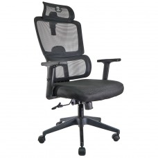 Cadeira de Escritório Keytime ErgoFlex 3D, Ajustável, Mesh, Preta, KYT00041