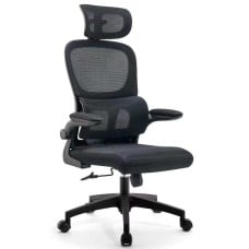 Cadeira de Escritório Rise Mode Office 14, Mesh, 3D, Ajustável, Preta, RM-CO-14-BK