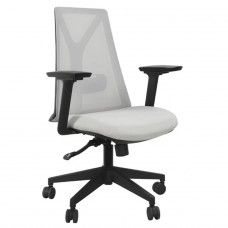 Cadeira Ergonômica Elements Olympia, 3D, Altura Ajustável, Preta e Cinza