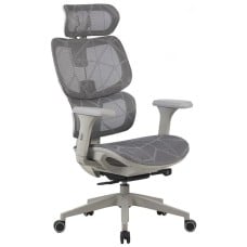Cadeira Ergonômica Elements Siggy, Mesh, Reclinável, Cinza