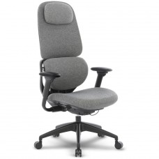 Cadeira Escritório Presidente DT3 Caeli Ashen, Ergonômica, Ajustável, 3D, Tecido, Cinza, 14710-3