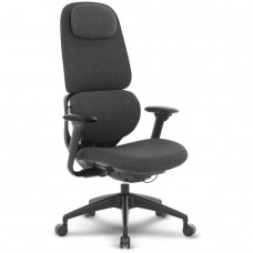 Cadeira Escritório Presidente DT3 Caeli Dark Grey, Ergonômica, Ajustável, 3D, Tecido, Cinza Escuro, 14711-4