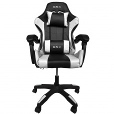 Cadeira Gamer BRX Impact, Ajustável, Branco e Preto, CD-IPCTWHITEBLACK