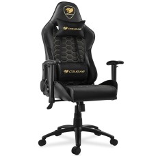 Cadeira Gamer Cougar Outrider Royal, Reclinável, 2D, Preto/Amarelo, 3MORRNXB.0001