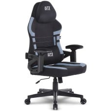 Cadeira Gamer DT3 GX, Ajustável, Tecido, Preto e Azul, 14153-4