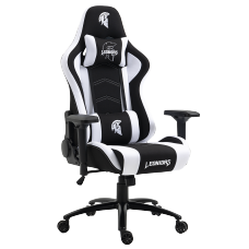 Cadeira Gamer Leonidas Spartan, Reclinável, Tecido, 4D, Preta e Branca