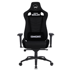 Cadeira Gamer Ninja Smoke, Reclinável, Tecido, 4D, Preto