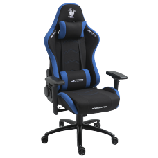 Cadeira Gamer Podcaster, Reclinável, 4D, Preta e Azul