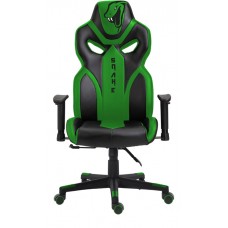 Cadeira Gamer Snake Python 021, Reclinável, Black-Green