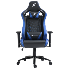 Cadeira Gamer SuperFrame Cleric, Reclinável, 4D, Preta e Azul