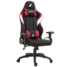 Cadeira Gamer SuperFrame Dragster, Reclinável, Tecido, Preto, Vermelho e Branco