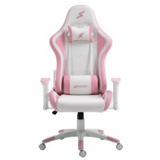 Cadeira Gamer SuperFrame Goddess, Reclinável, Branco e Rosa