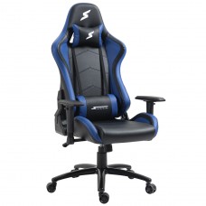 Cadeira Gamer SuperFrame Hunter, Reclinável, Preto e Azul 