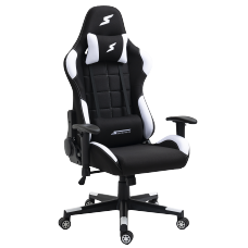 Imagem do Produto Cadeira Gamer SuperFrame Speed, Reclinável, Tecido, Preto E Branco