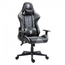 Cadeira Gamer TecnoArt Ultimate, Reclinável, Preto e Cinza, CGT-8027-PC