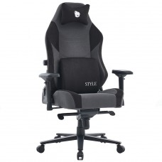 Cadeira Gamer Terabyte New Style, Reclinável, 4D, Tecido, Cinza e Preta, TR-CH-NSR4DGBF