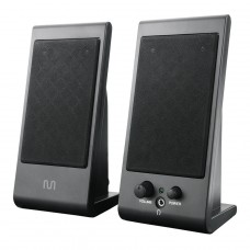 Caixa de Som Multilaser 2.0, 3W RMS, USB, P2, Cinza, SP009