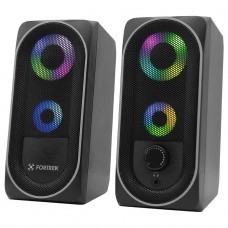 Caixa de Som Multimídia Fortrek Black Hawk, RGB, USB/3.5mm, Preto, 73403