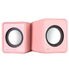 Caixa De Som Vinik, USB, 3.5mm, 2x1W, Rosa, VS-01R
