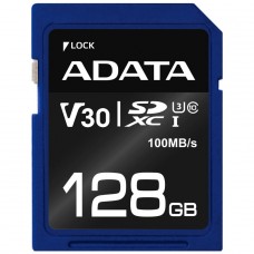 Cartão De Memória Adata Premier Pro SDXC UHS-I, 128GB, Classe 10, ASDX128GUI3V30S-R