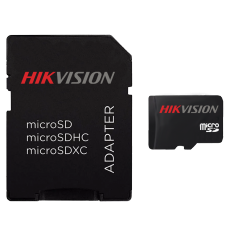 Cartão de Memória Hikvision Micro SDXC I, 128GB, V30, Class 10, HS-TF-C1/128G - COM ADAPTADOR