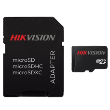 Cartão de Memória Hikvision Micro SDXC I, 64GB, V30, Class 10, HS-TF-C1/64G - COM ADAPTADOR