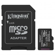 Cartão de Memória Kingston Canvas Select Plus Gen3, MicroSD 128GB, Classe 10, Com Adaptador, SDCS3/128GB
