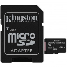 Cartão de Memória Kingston Canvas Select Plus, Micro SDHC 32GB, V10, SDCS2/32GB - COM ADAPTADOR