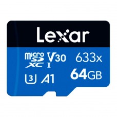 Cartão De Memória Lexar High-Performance 633x microSDXC, 64GB, UHS-1, Classe 10, LMS0633064G-BNNNG