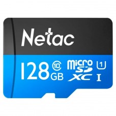 Cartão De Memória Netac P500 MicroSDXC, 128GB, Classe 10, NT02P500STN-128G-S