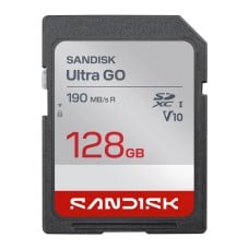 Cartão De Memória SanDisk Ultra GO, SDHC, 128GB, 190MBs, Class 10, SDSDUGN-128G-GN6IN