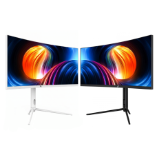 Combo DUO, 2x Monitor Gamer SuperFrame Elegance Series, 30 pol, Curvo, UltraWide, Full HD, VA, 1ms, 200Hz, FreeSync, HDMI/DP preto + branco